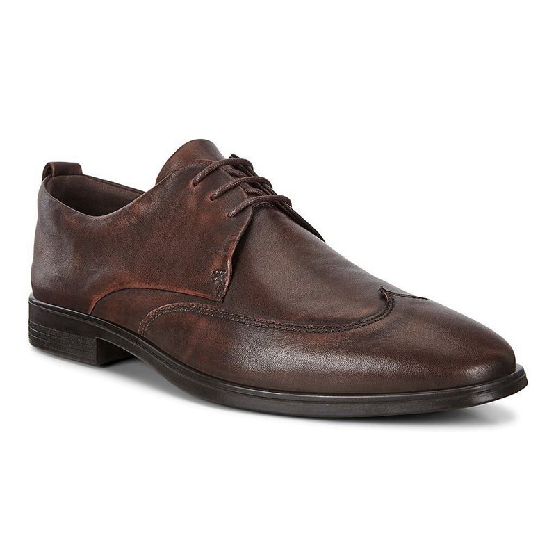 Zapatos Derby Ecco Melbourne Para Hombre,Negras,896345-VNH